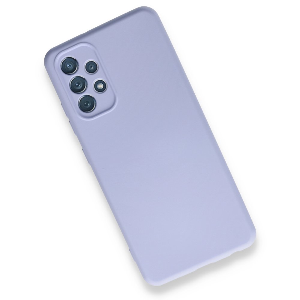 Newface Samsung Galaxy A32 Kılıf Nano içi Kadife Silikon - Lila