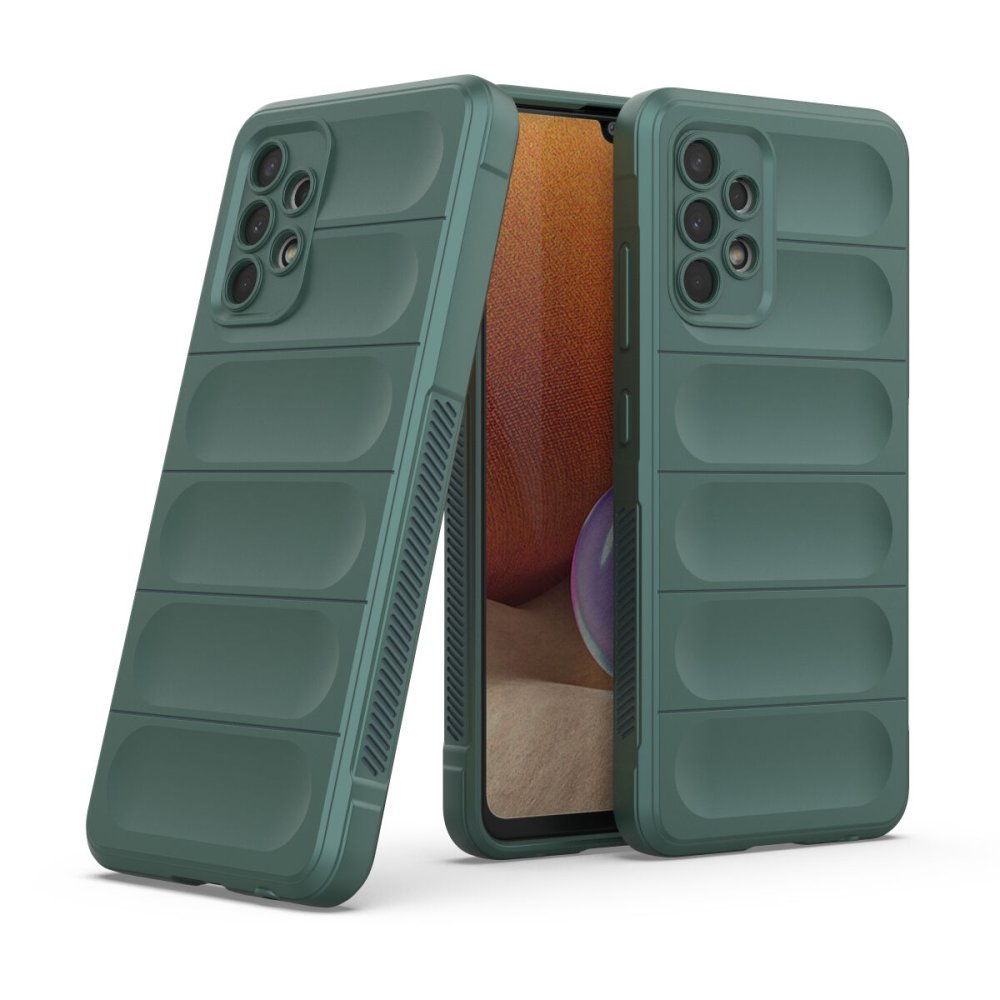 Newface Samsung Galaxy A32 Kılıf Optimum Silikon - Koyu Yeşil