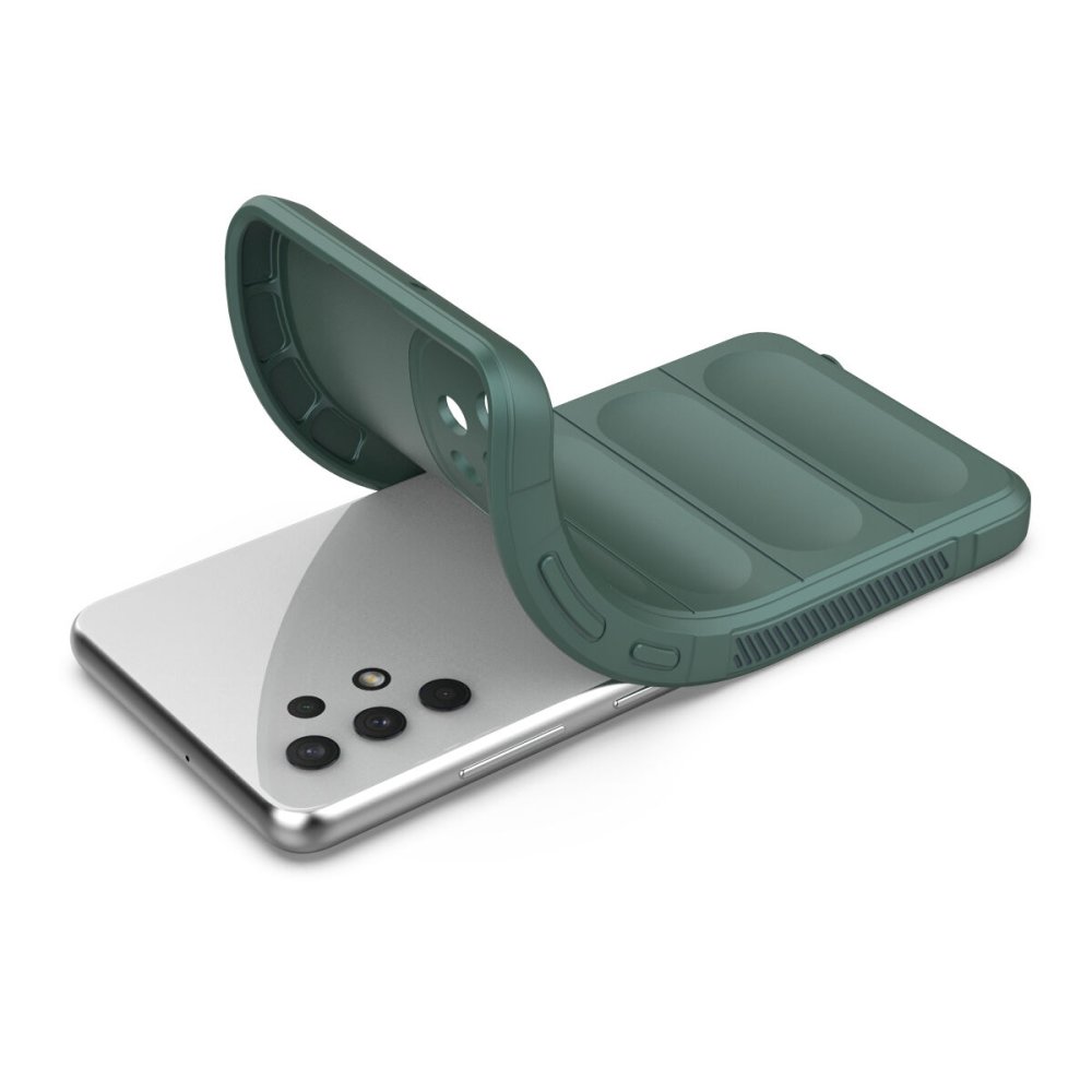 Newface Samsung Galaxy A32 Kılıf Optimum Silikon - Koyu Yeşil