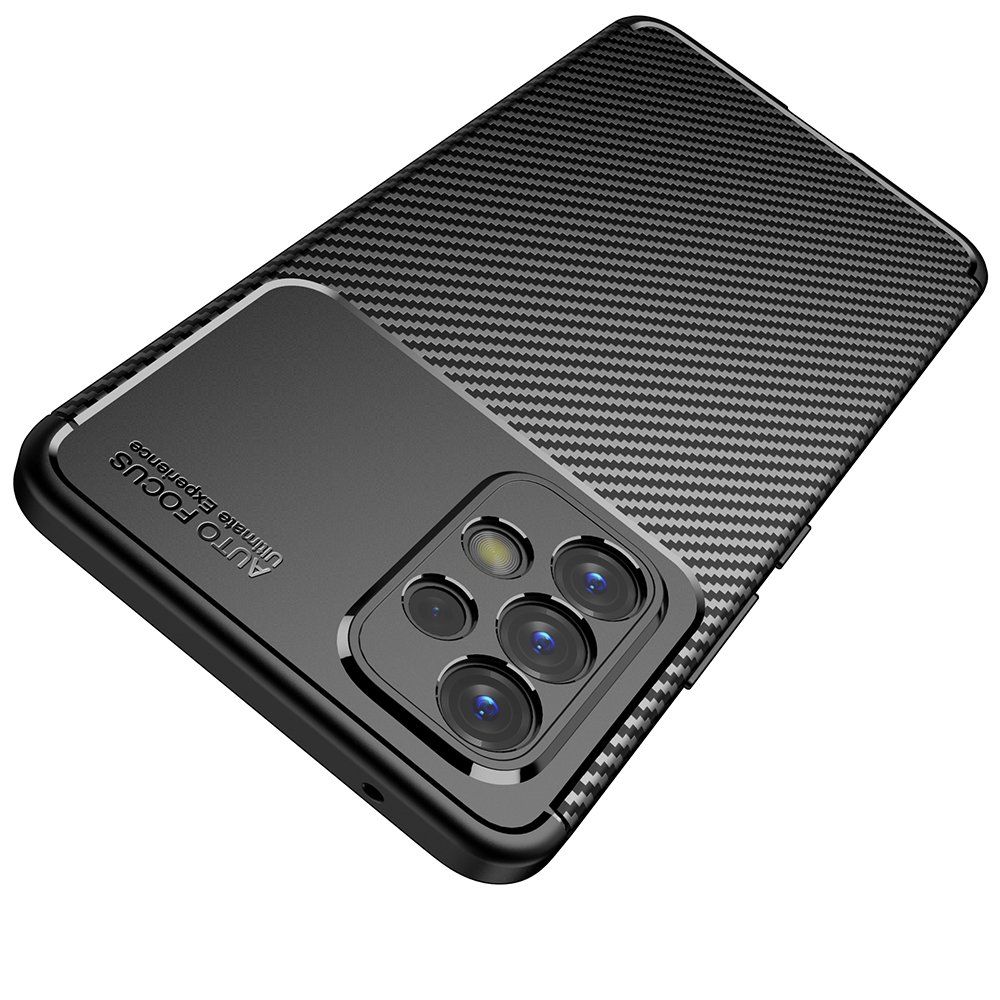 Newface Samsung Galaxy A33 5G Kılıf Focus Karbon Silikon - Siyah
