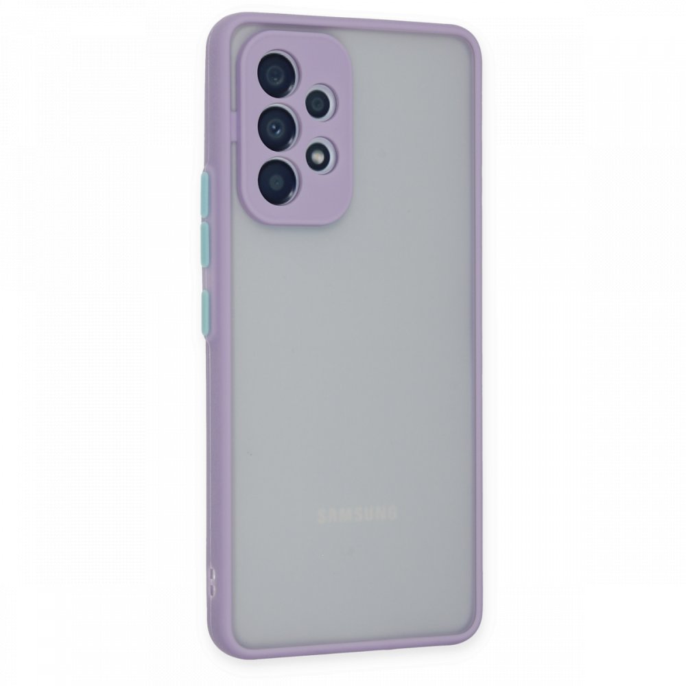 Newface Samsung Galaxy A33 5G Kılıf Montreal Silikon Kapak - Mor