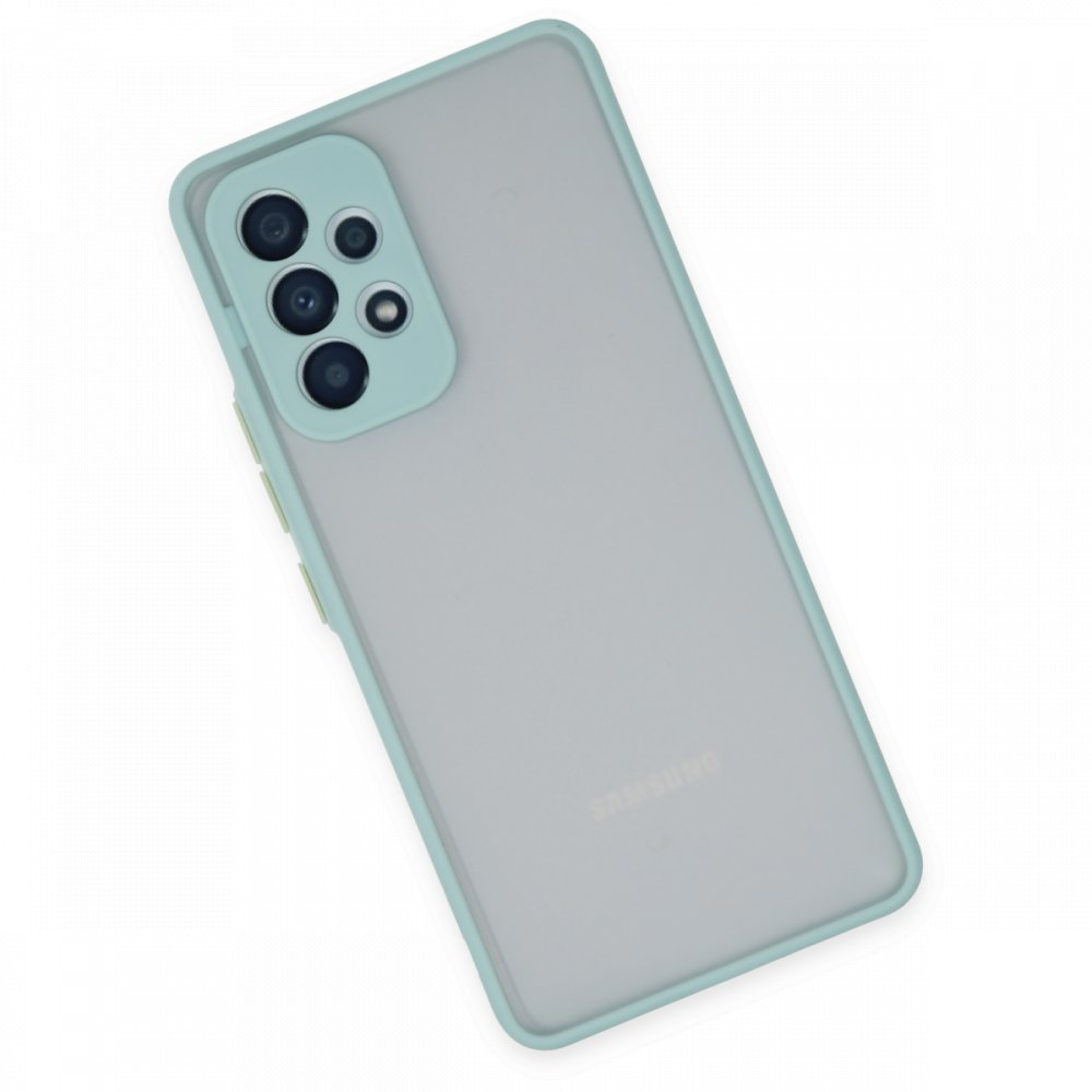 Newface Samsung Galaxy A33 5G Kılıf Montreal Silikon Kapak - Turkuaz