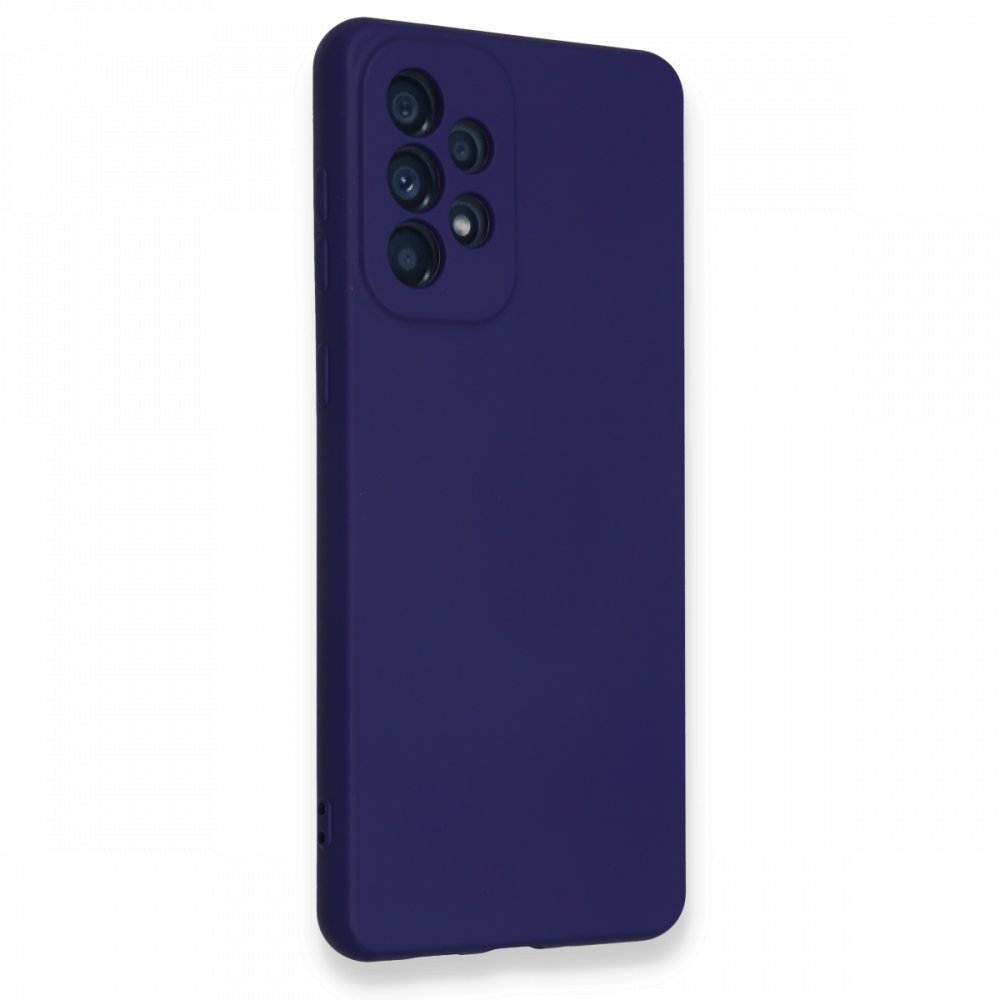 Newface Samsung Galaxy A33 5G Kılıf Nano içi Kadife Silikon - Mor