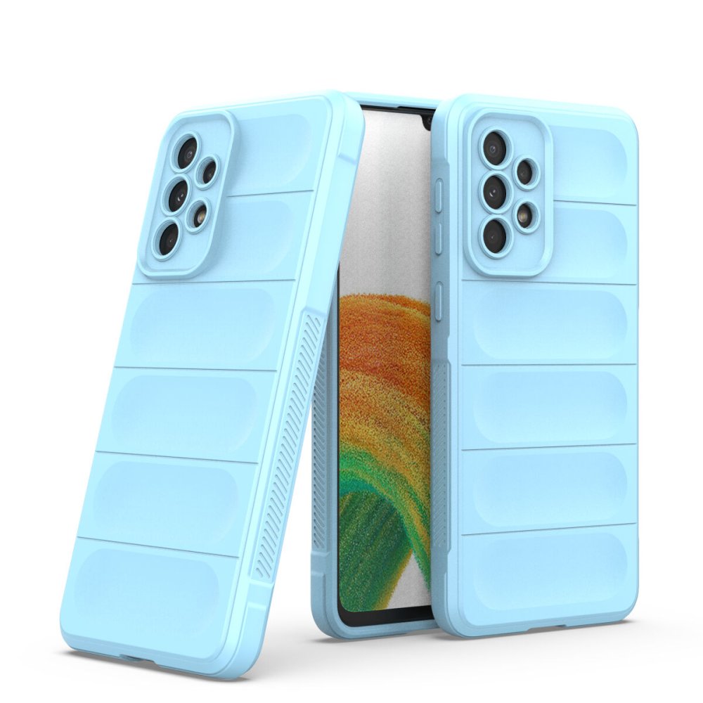 Newface Samsung Galaxy A33 5G Kılıf Optimum Silikon - Sky Blue
