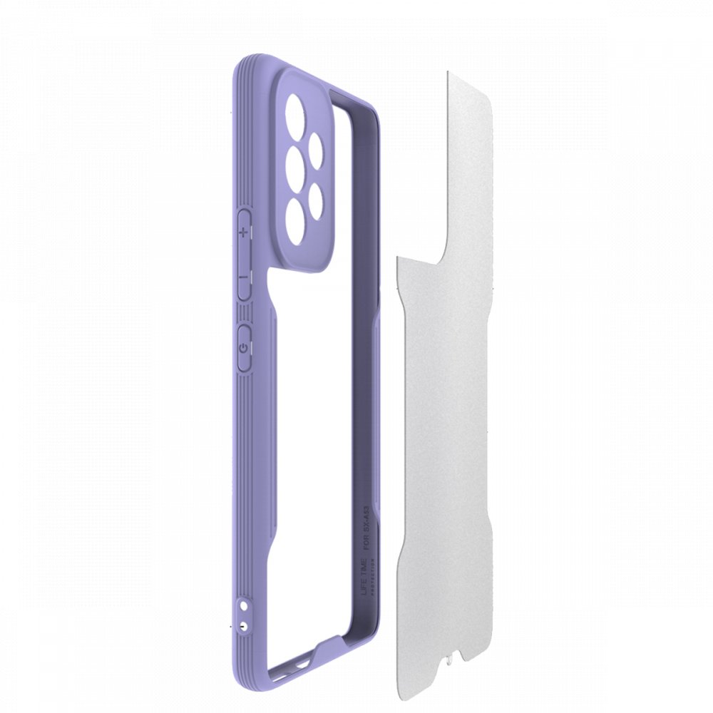 Newface Samsung Galaxy A33 5G Kılıf Platin Silikon - Kırmızı