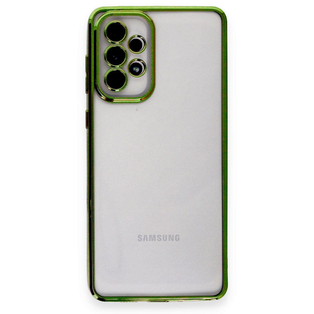 Newface Samsung Galaxy A33 5G Kılıf Razer Lensli Silikon - Yeşil