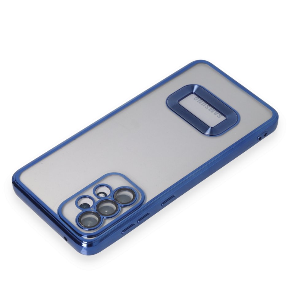 Newface Samsung Galaxy A33 5G Kılıf Slot Silikon - Mavi