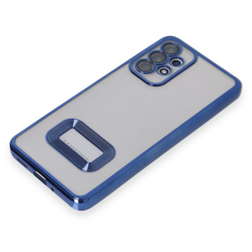 Newface Samsung Galaxy A33 5G Kılıf Slot Silikon - Mavi