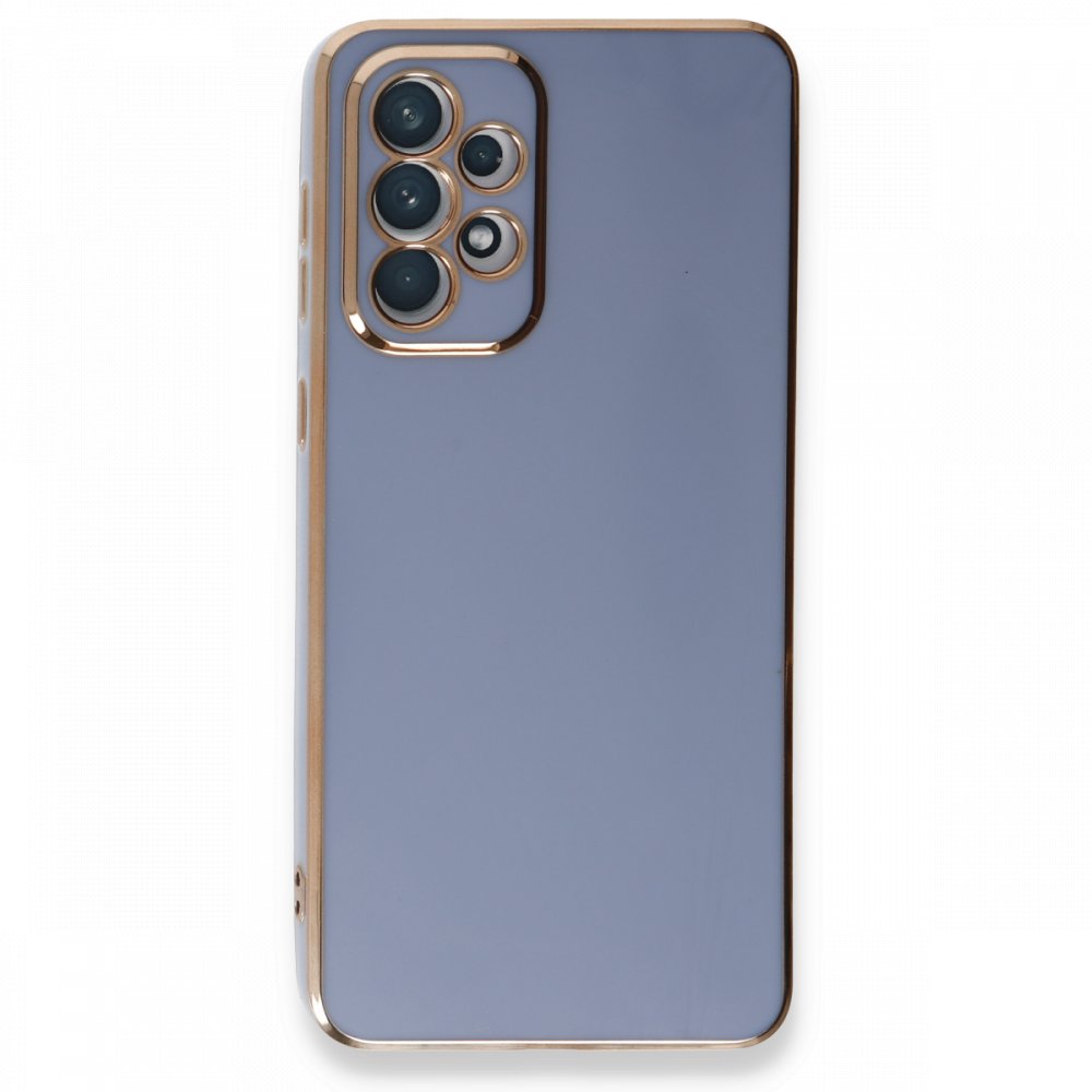 Newface Samsung Galaxy A33 5G Kılıf Volet Silikon - Mavi