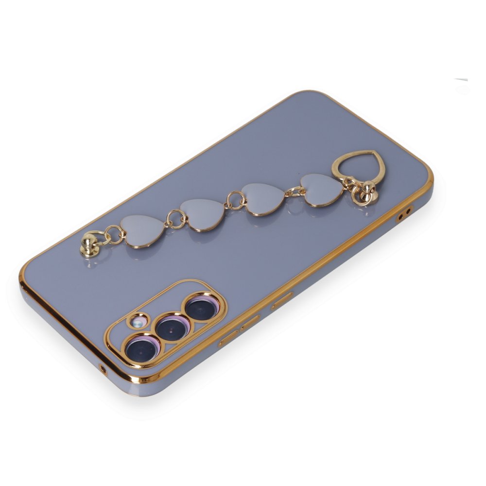 Newface Samsung Galaxy A34 5G Kılıf Esila Silikon - Gri