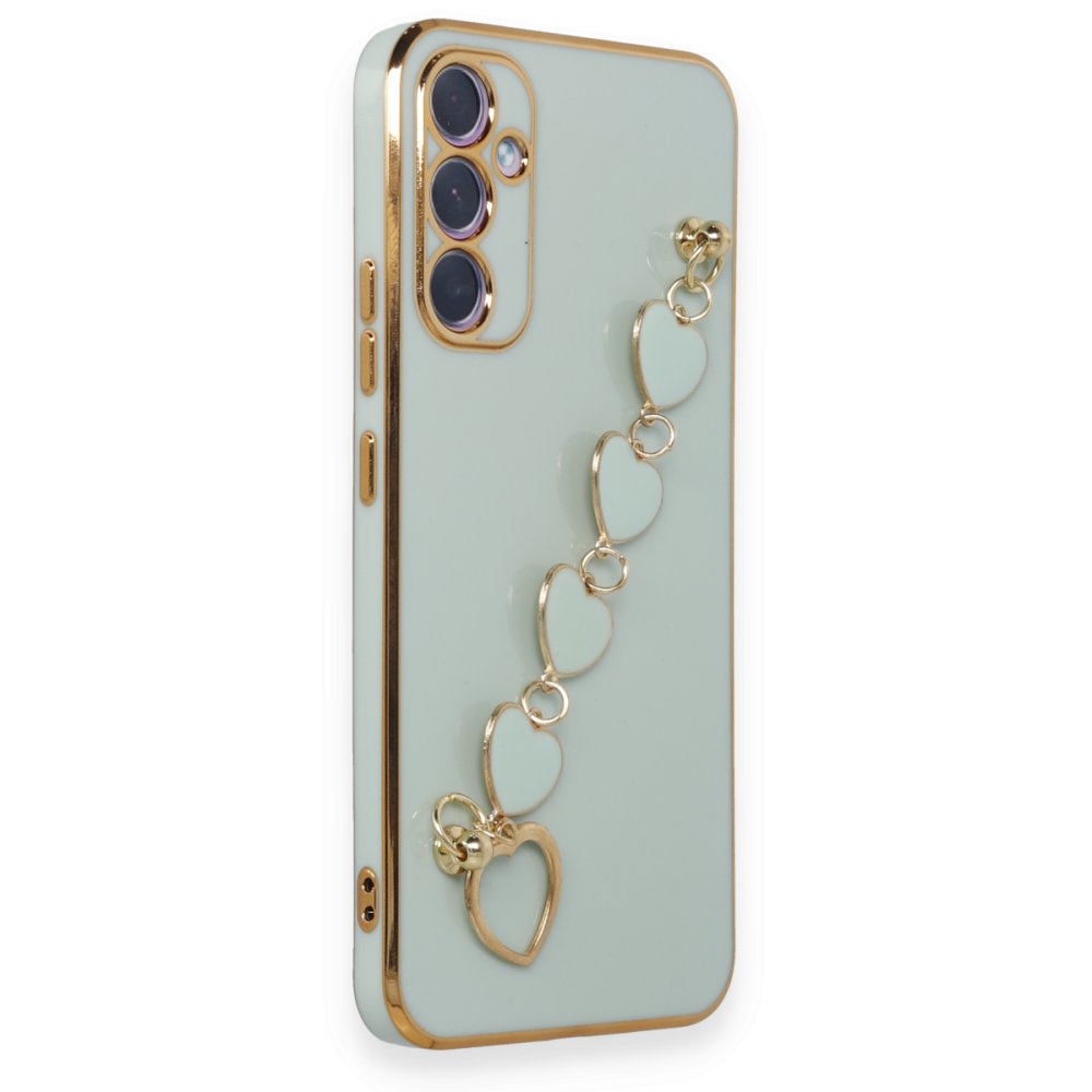 Newface Samsung Galaxy A34 5G Kılıf Esila Silikon - Su Yeşili