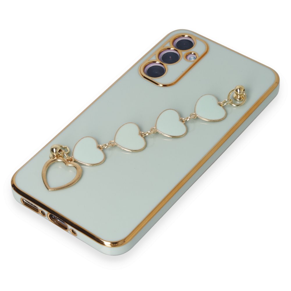 Newface Samsung Galaxy A34 5G Kılıf Esila Silikon - Su Yeşili