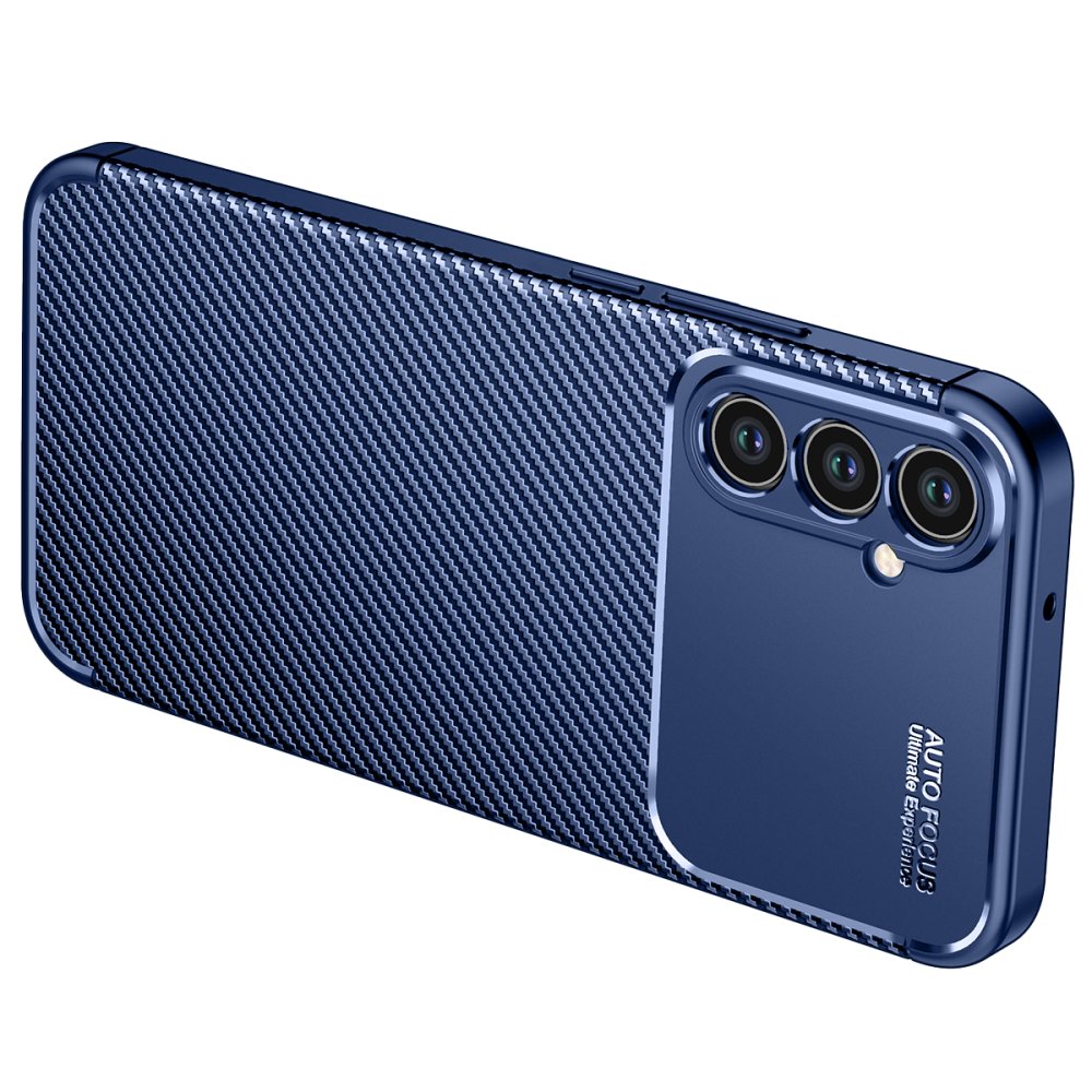 Newface Samsung Galaxy A34 5G Kılıf Auto Focus Karbon Kapak - Lacivert