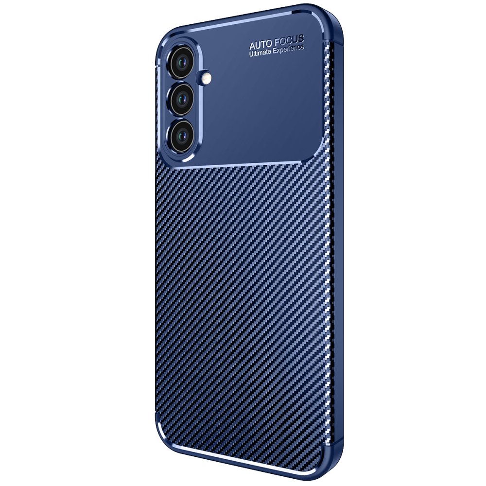 Newface Samsung Galaxy A34 5G Kılıf Auto Focus Karbon Kapak - Lacivert