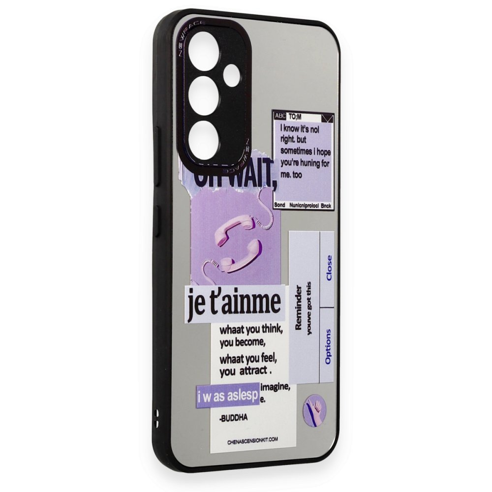 Newface Samsung Galaxy A34 5G Kılıf Mirror Desenli Kapak - Mirror - 4