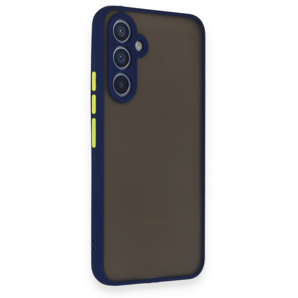 Newface Samsung Galaxy A34 5G Kılıf Montreal Silikon Kapak - Lacivert