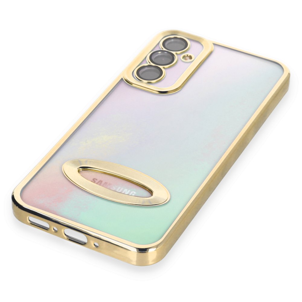 Newface Samsung Galaxy A34 5G Kılıf Slot Silikon - Gold
