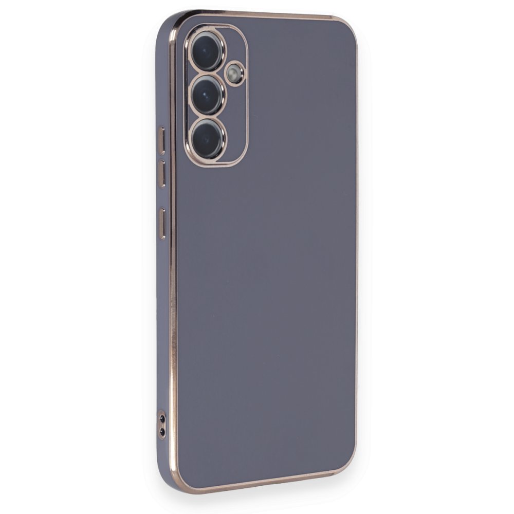 Newface Samsung Galaxy A34 5G Kılıf Volet Silikon - Mavi