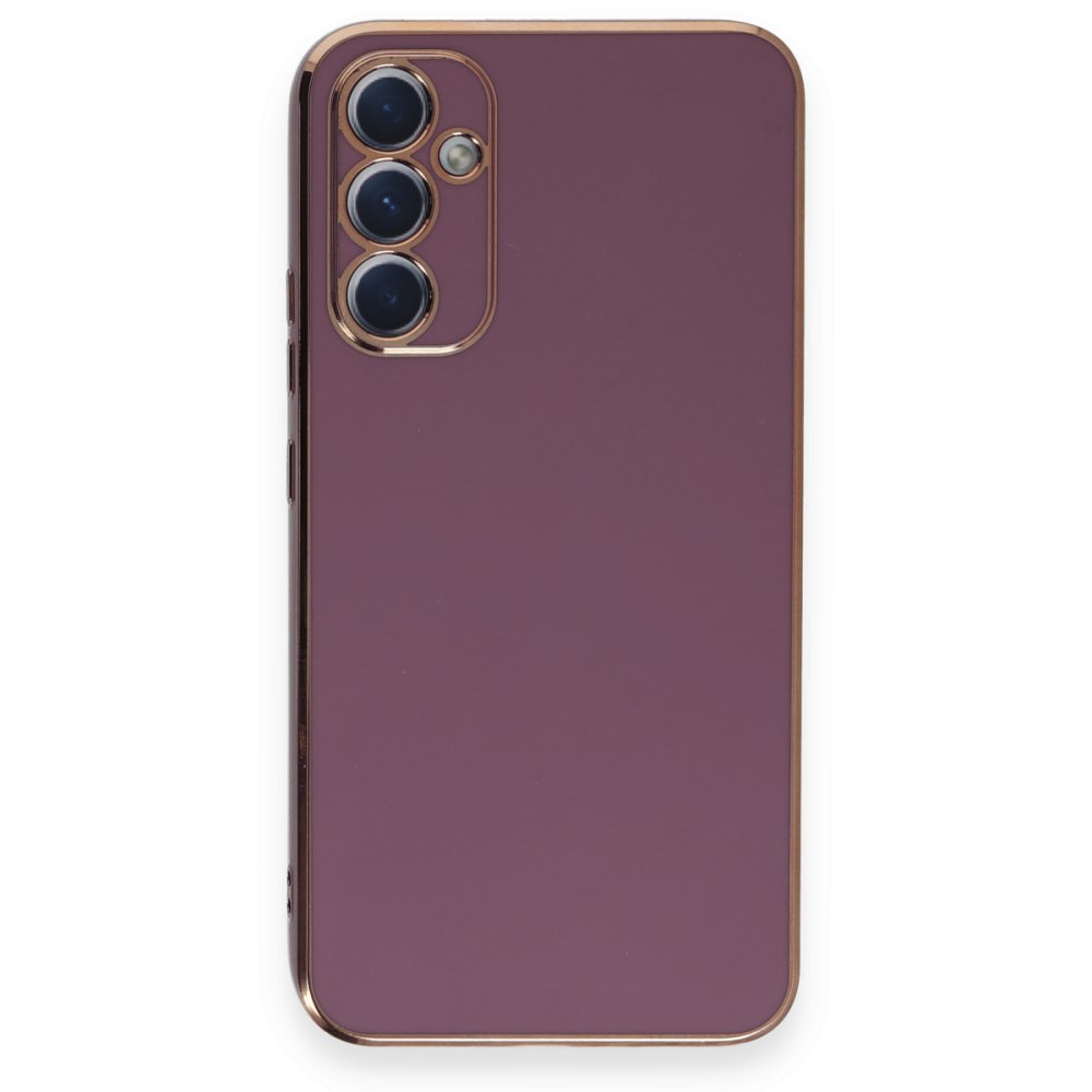 Newface Samsung Galaxy A34 5G Kılıf Volet Silikon - Mor