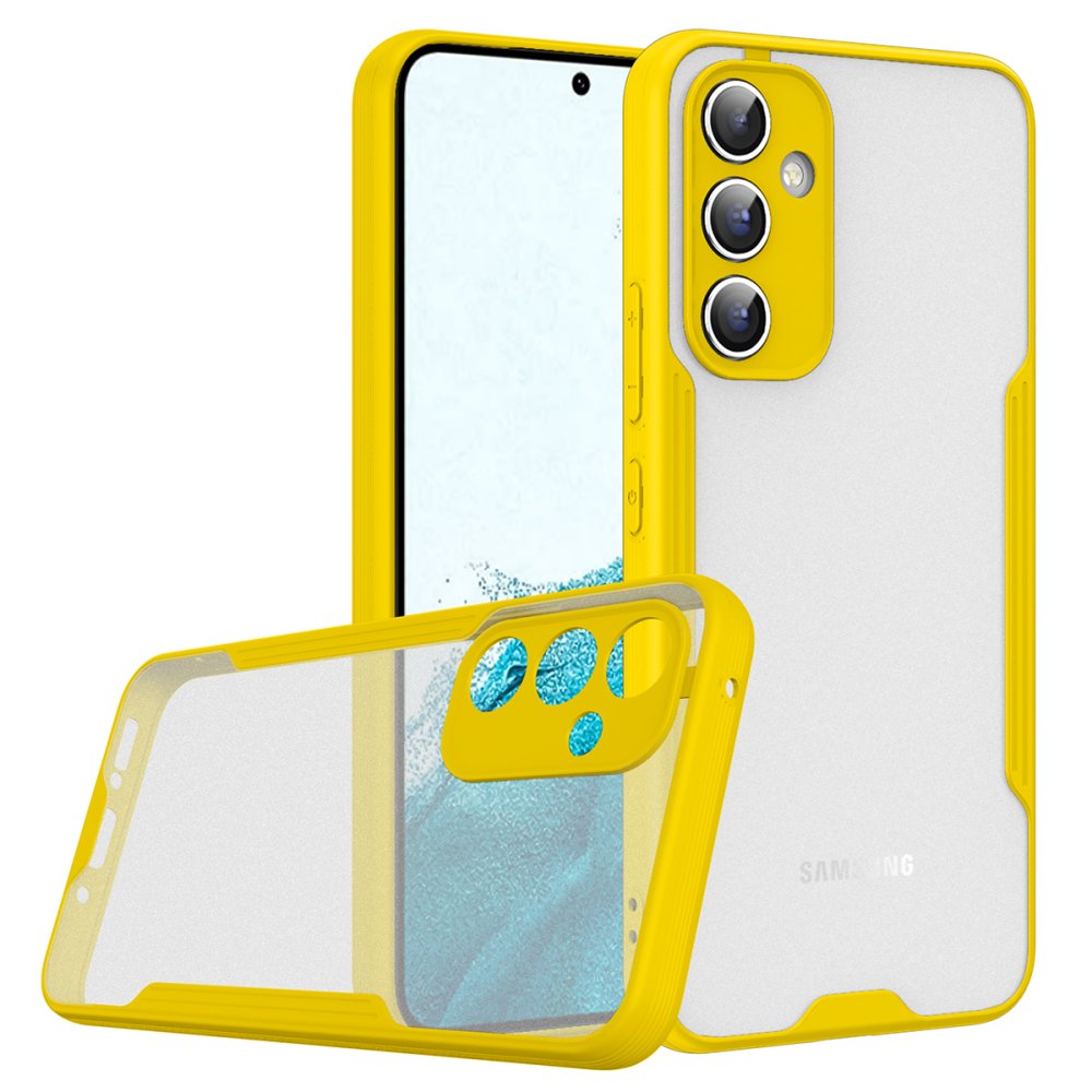 Newface Samsung Galaxy A34 5G Kılıf Platin Silikon - Sarı