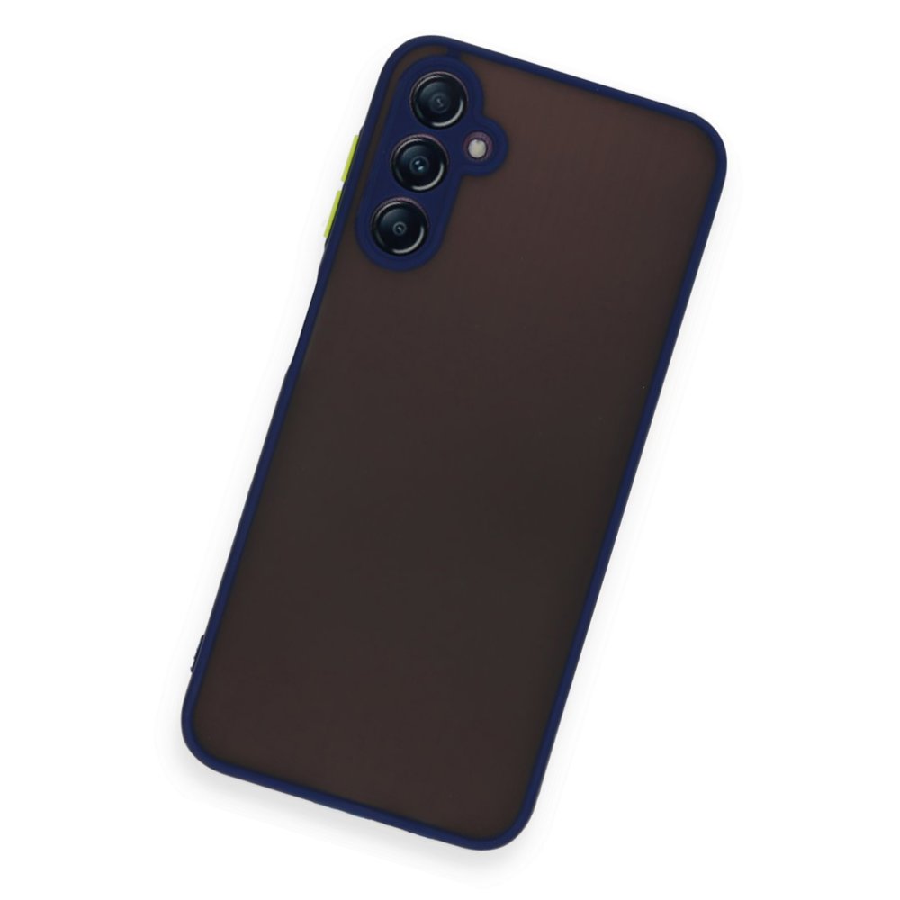 Newface Samsung Galaxy A35 5G Kılıf Montreal Silikon Kapak - Lacivert