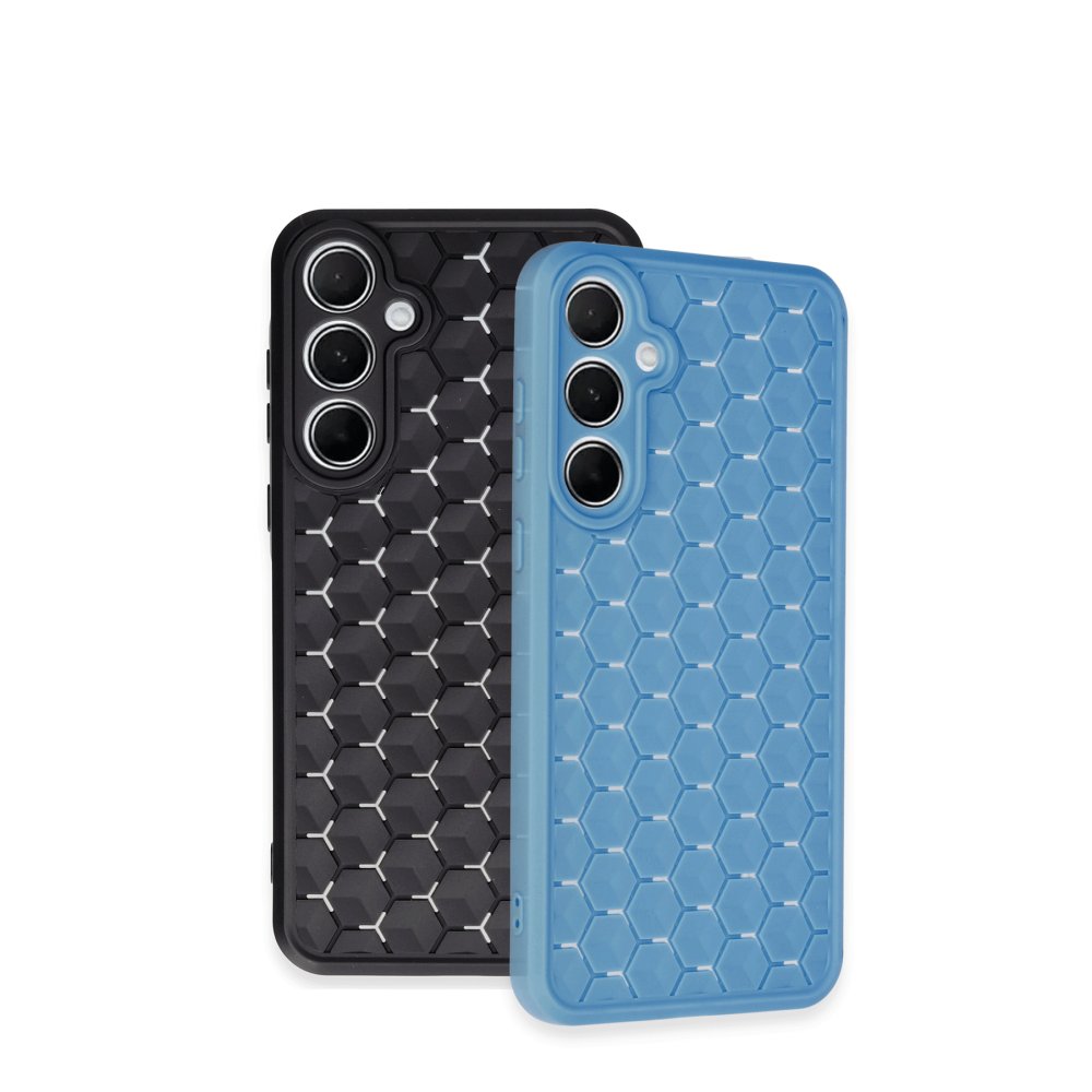 Newface Samsung Galaxy A35 5G Kılıf Petek Silikon Kapak - Kırmızı