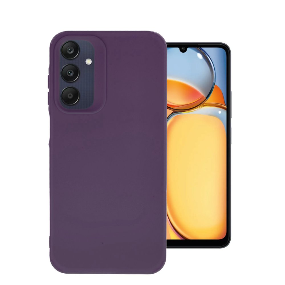 Newface Samsung Galaxy A35 5G Kılıf Petro Silikon - Mürdüm