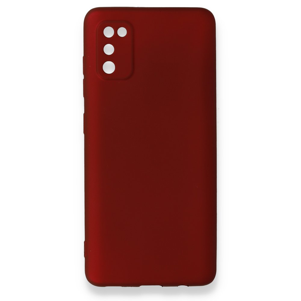 Newface Samsung Galaxy A41 Kılıf First Silikon - Bordo