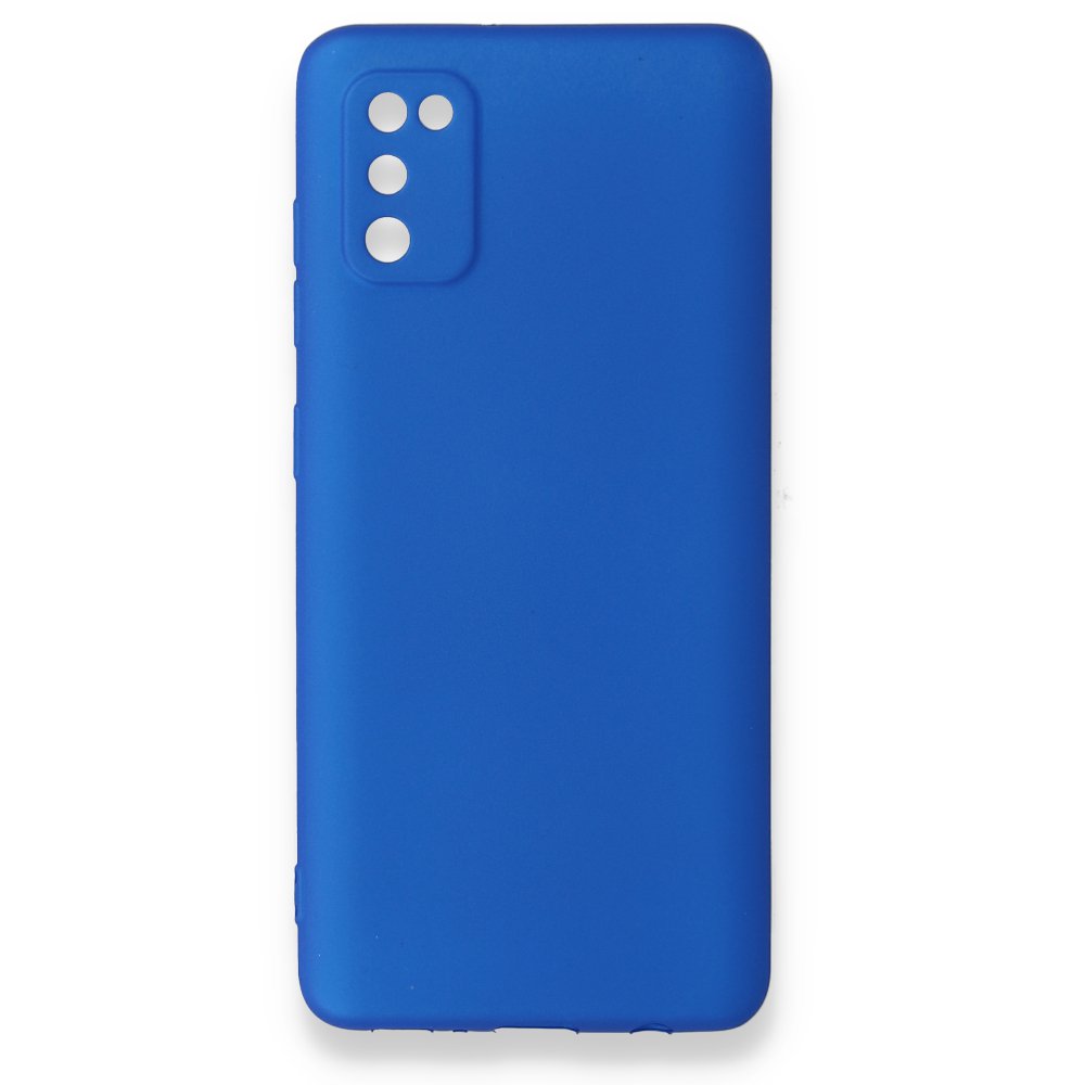 Newface Samsung Galaxy A41 Kılıf First Silikon - Mavi