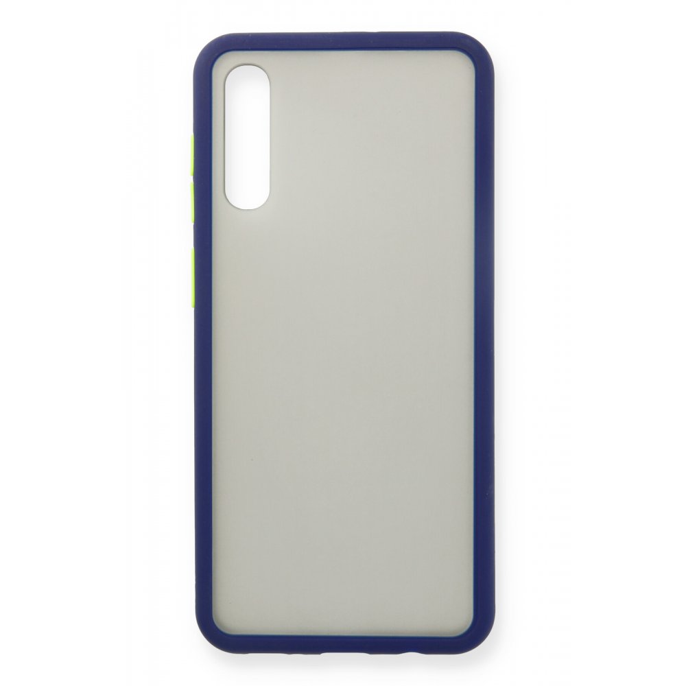 Newface Samsung Galaxy A50 Kılıf Montreal Silikon Kapak - Lacivert