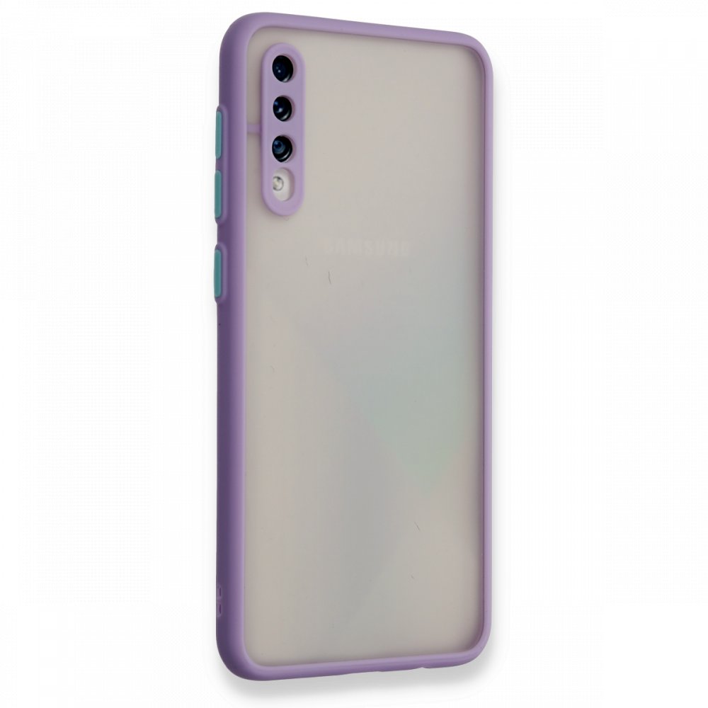 Newface Samsung Galaxy A50 Kılıf Montreal Silikon Kapak - Mor