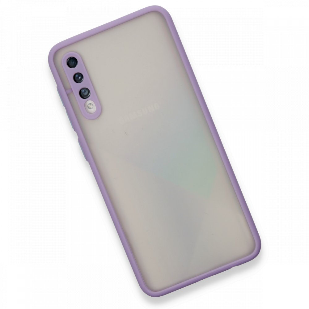 Newface Samsung Galaxy A50 Kılıf Montreal Silikon Kapak - Mor