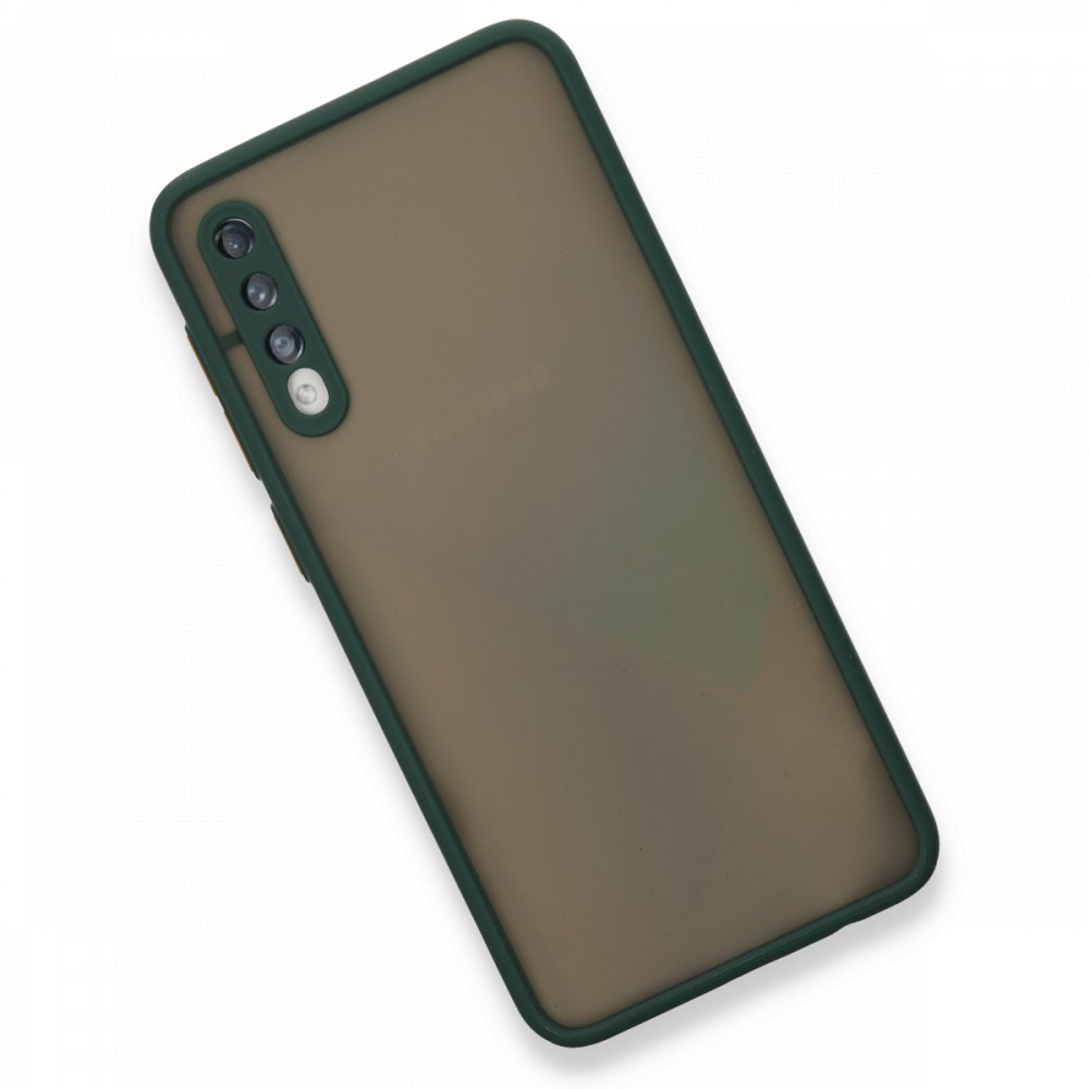 Newface Samsung Galaxy A50 Kılıf Montreal Silikon Kapak - Yeşil