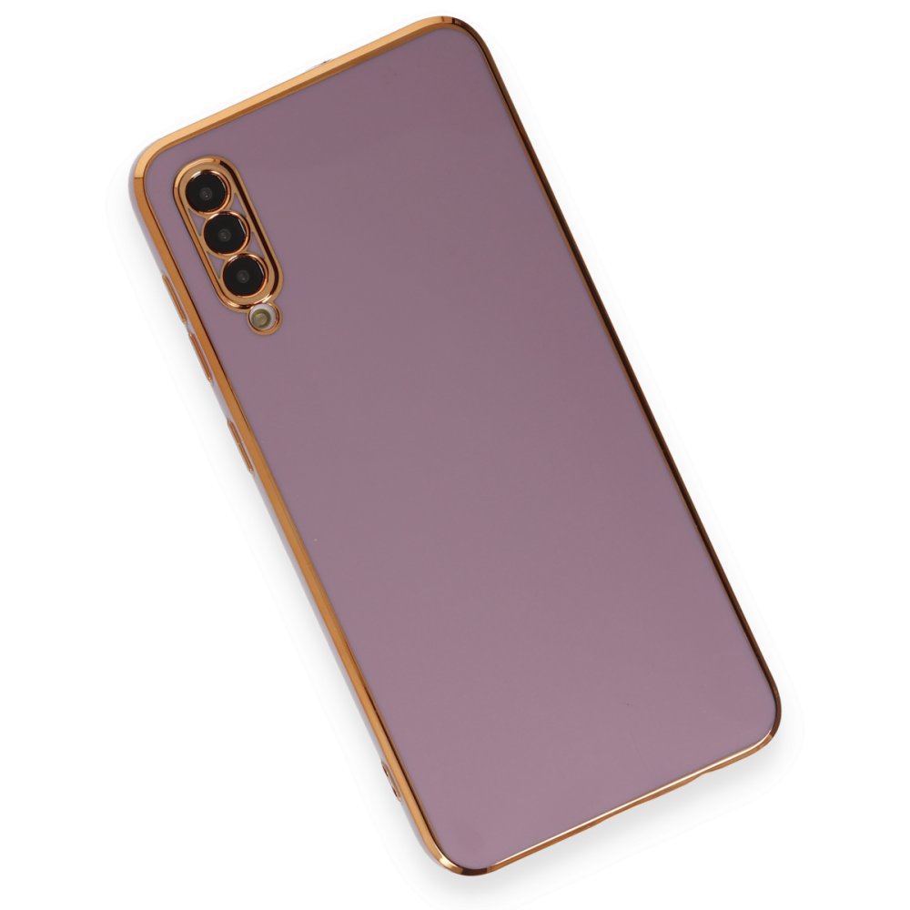 Newface Samsung Galaxy A50 Kılıf Volet Silikon - Mor