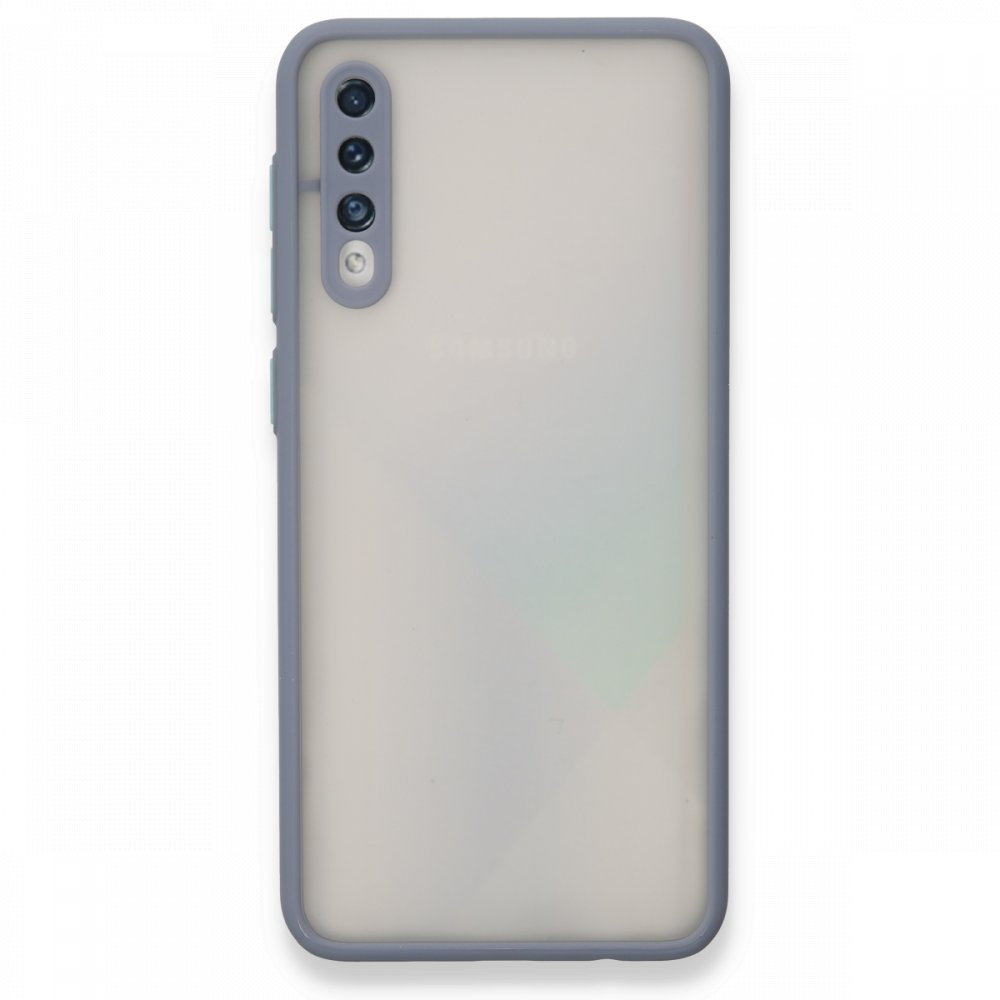 Newface Samsung Galaxy A50S Kılıf Montreal Silikon Kapak - Gri