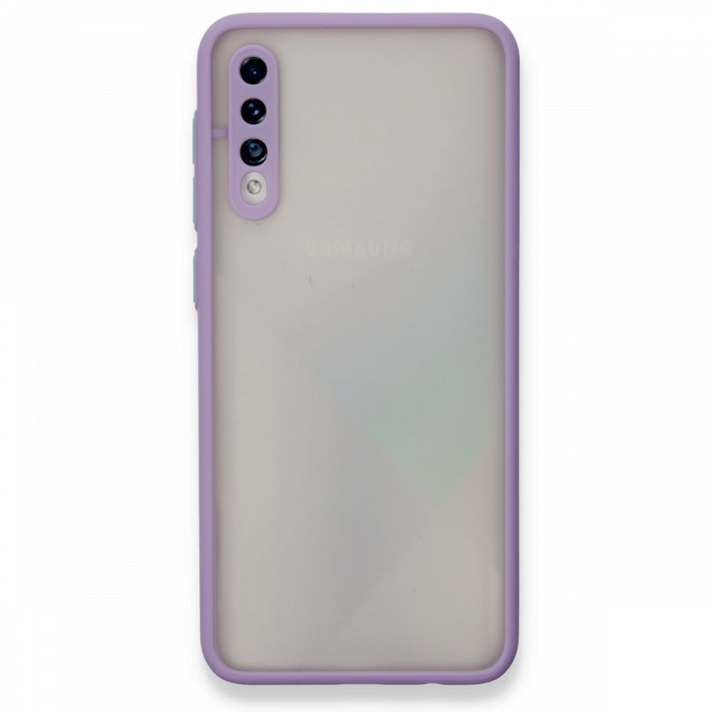 Newface Samsung Galaxy A50S Kılıf Montreal Silikon Kapak - Mor