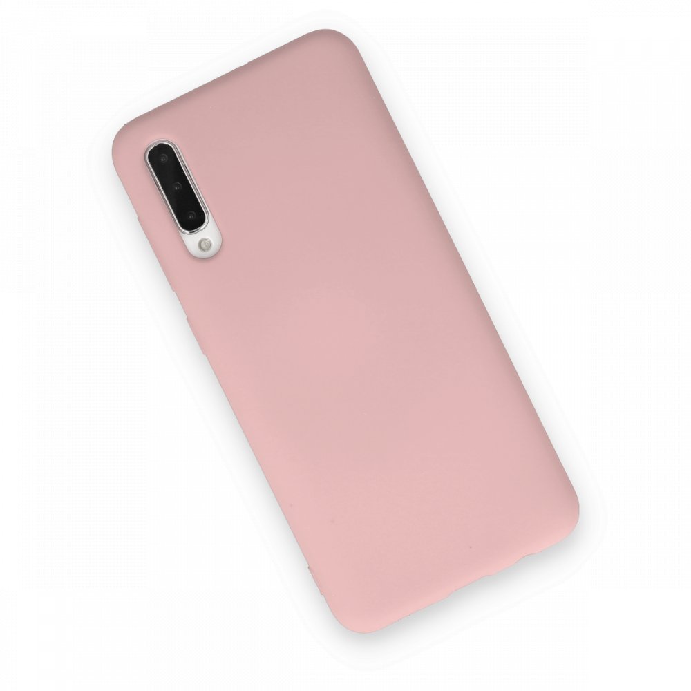 Newface Samsung Galaxy A50S Kılıf Nano içi Kadife Silikon - Pudra