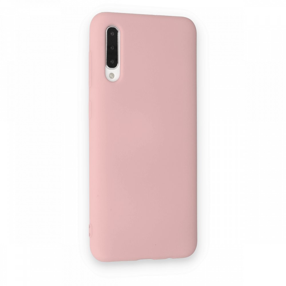 Newface Samsung Galaxy A50S Kılıf Nano içi Kadife Silikon - Pudra