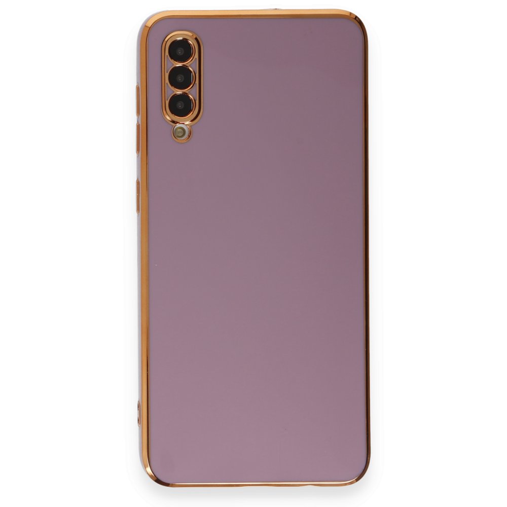Newface Samsung Galaxy A50S Kılıf Volet Silikon - Mor