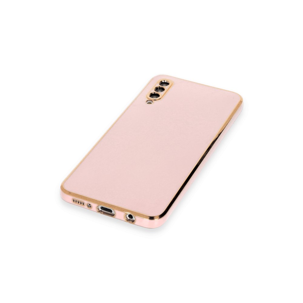 Newface Samsung Galaxy A50S Kılıf Volet Silikon - Pembe