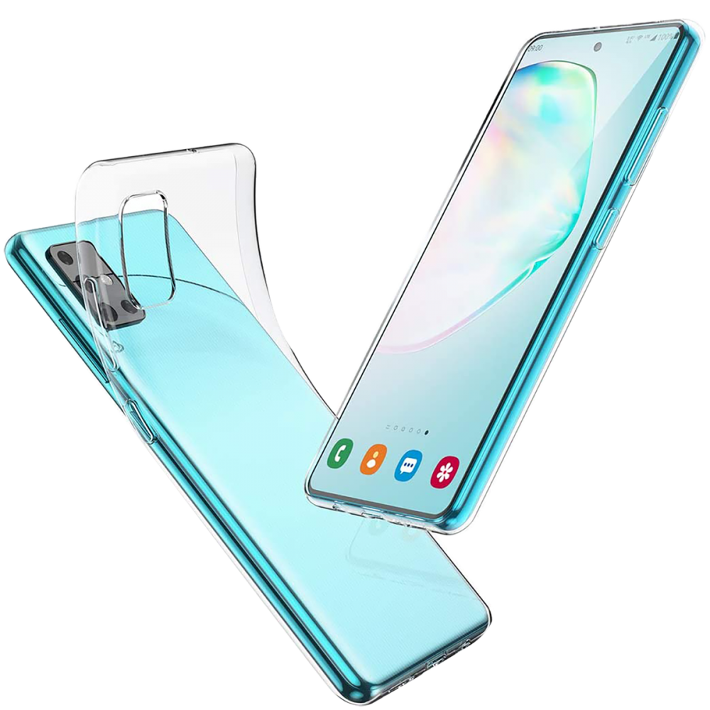 Newface Samsung Galaxy A51 Kılıf Lüx Şeffaf Silikon