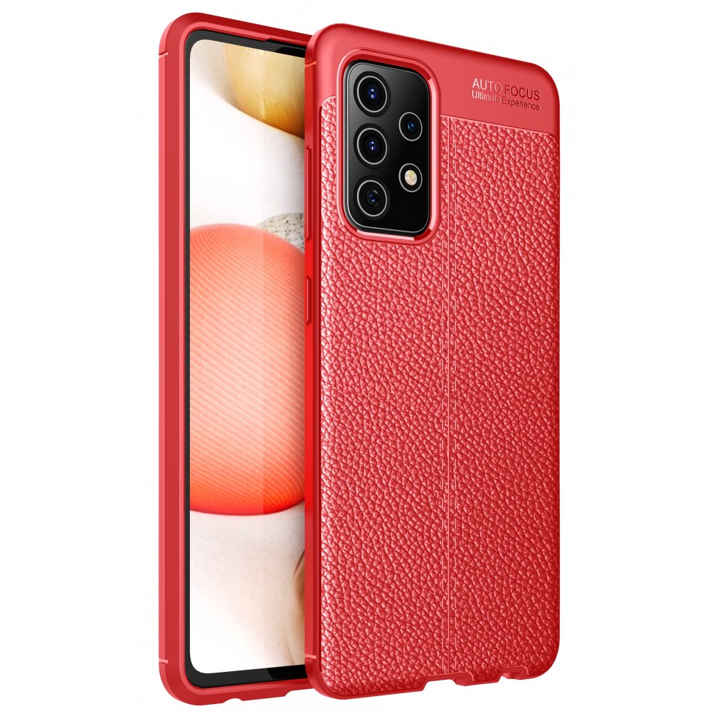 Newface Samsung Galaxy A52 Kılıf Auto Focus Kapak - Kırmızı