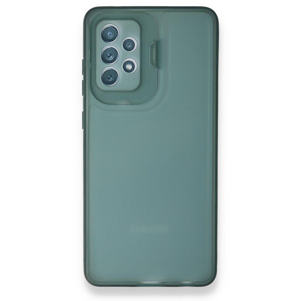 Newface Samsung Galaxy A52 Kılıf Jumbo Silikon - Koyu Yeşil