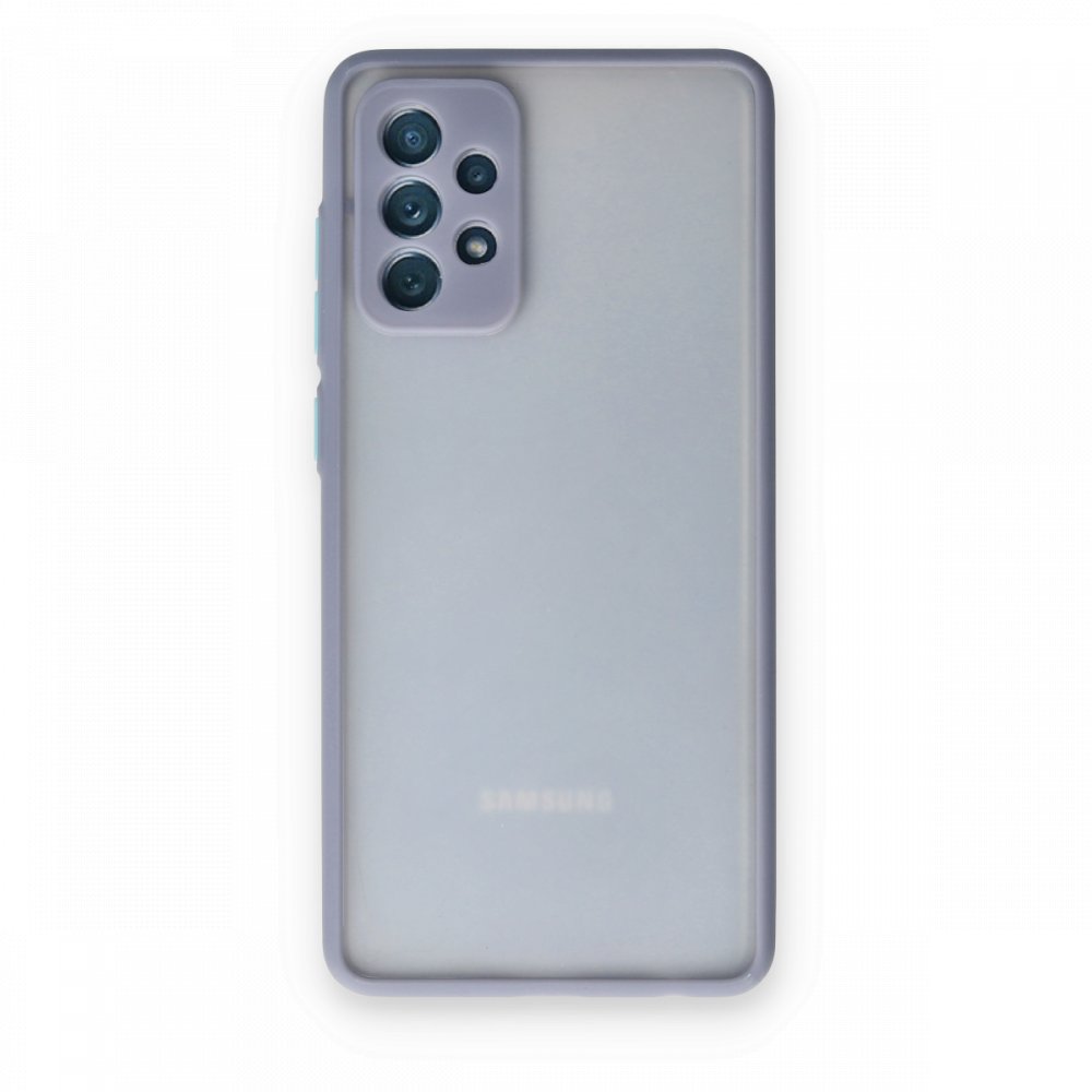 Newface Samsung Galaxy A52 Kılıf Montreal Silikon Kapak - Gri