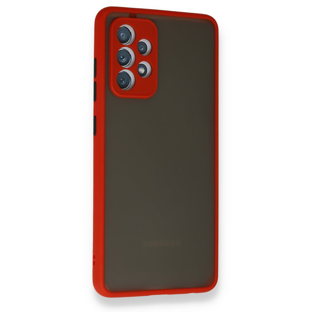 Newface Samsung Galaxy A52S Kılıf Montreal Silikon Kapak - Kırmızı