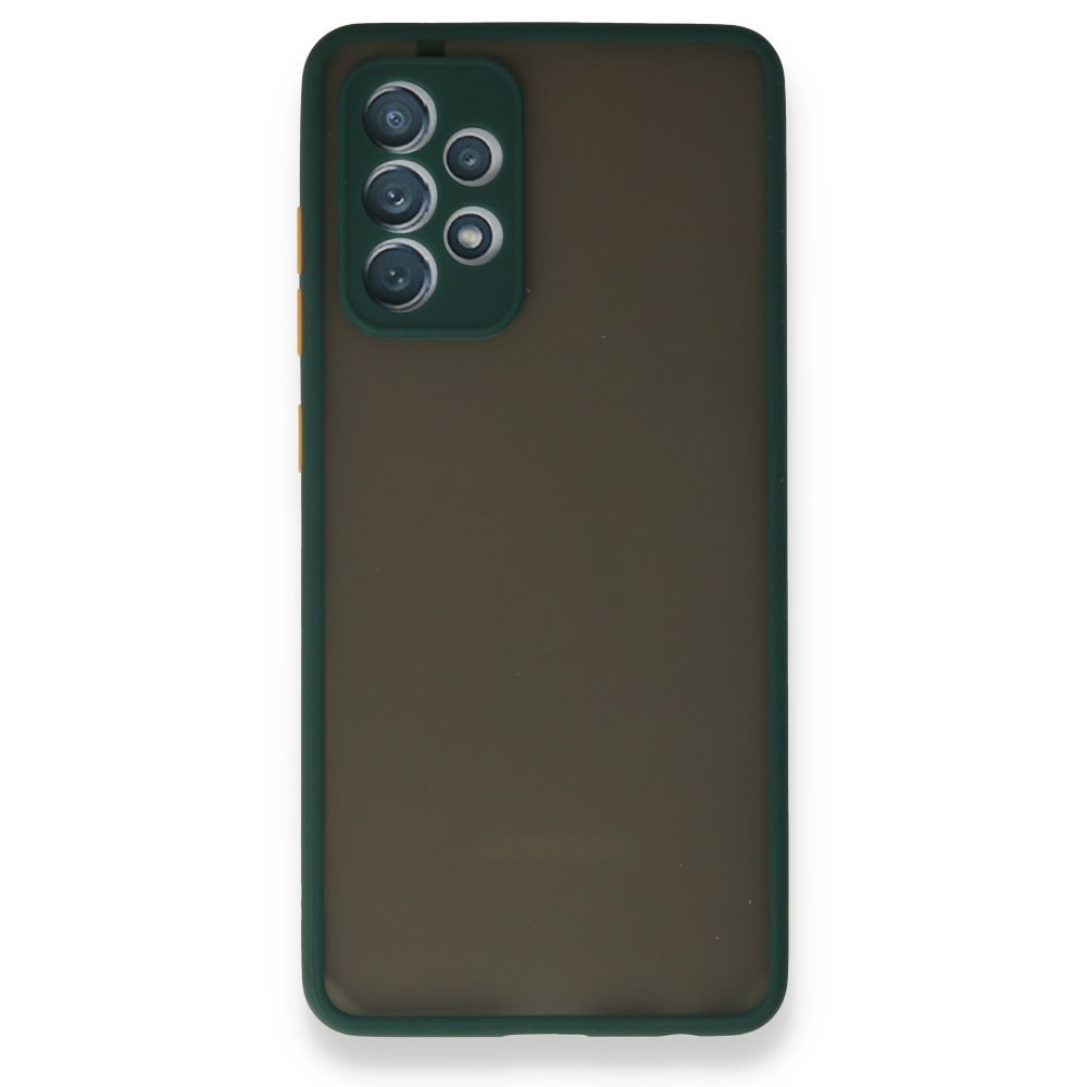 Newface Samsung Galaxy A52S Kılıf Montreal Silikon Kapak - Koyu Yeşil