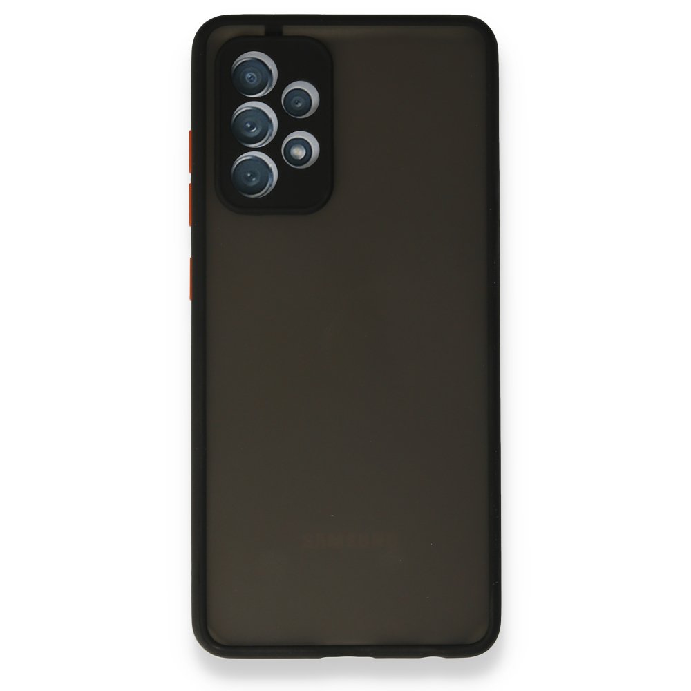 Newface Samsung Galaxy A52S Kılıf Montreal Silikon Kapak - Siyah