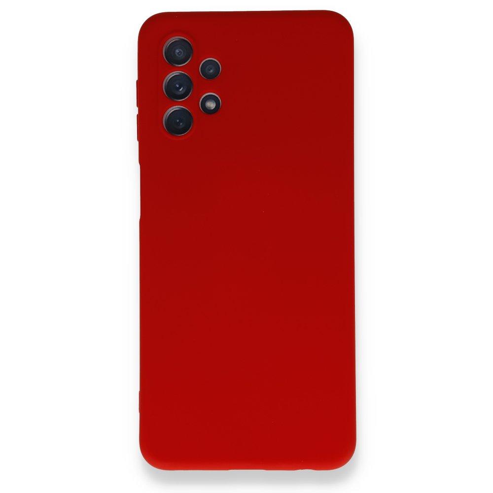 Newface Samsung Galaxy A32 5G Kılıf Nano içi Kadife  Silikon - Kırmızı