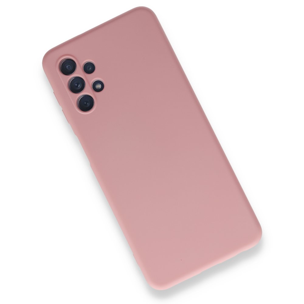 Newface Samsung Galaxy A32 5G Kılıf Nano içi Kadife Silikon - Pembe