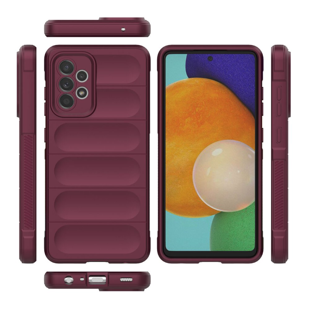 Newface Samsung Galaxy A52S Kılıf Optimum Silikon - Bordo